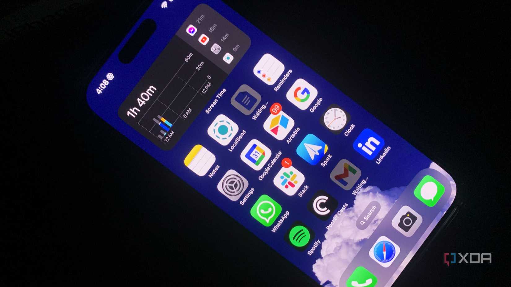iPhone Screen Time Widget