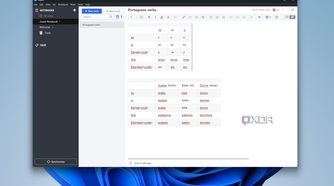 Screenshot of Joplin on Windows