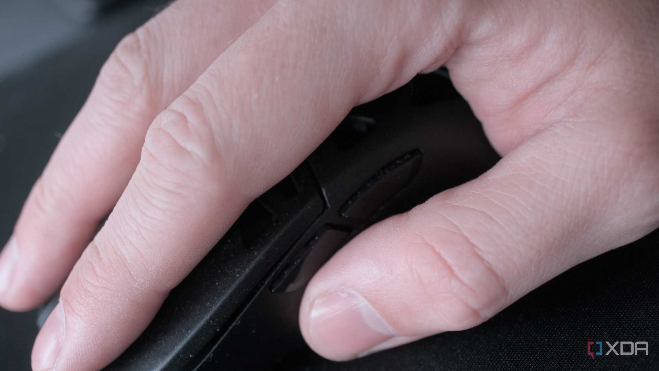 Using a Keychron mouse up close