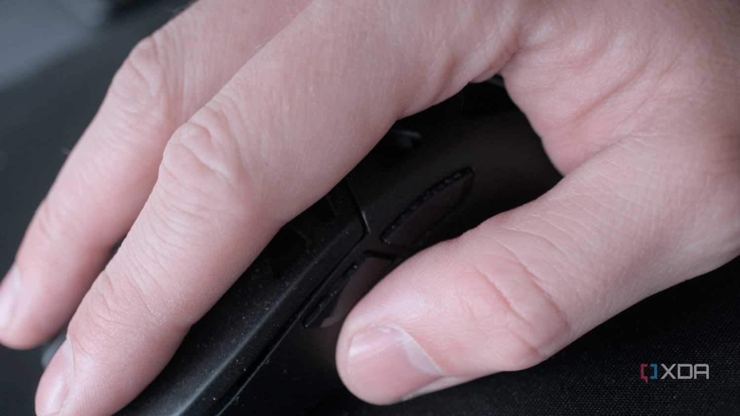 Using a Keychron mouse up close
