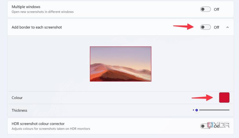 add border on Windows