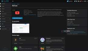 metube truenas app page