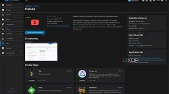 metube truenas app page