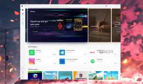 The Microsoft Store open in Windows 10
