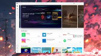 The Microsoft Store open in Windows 10