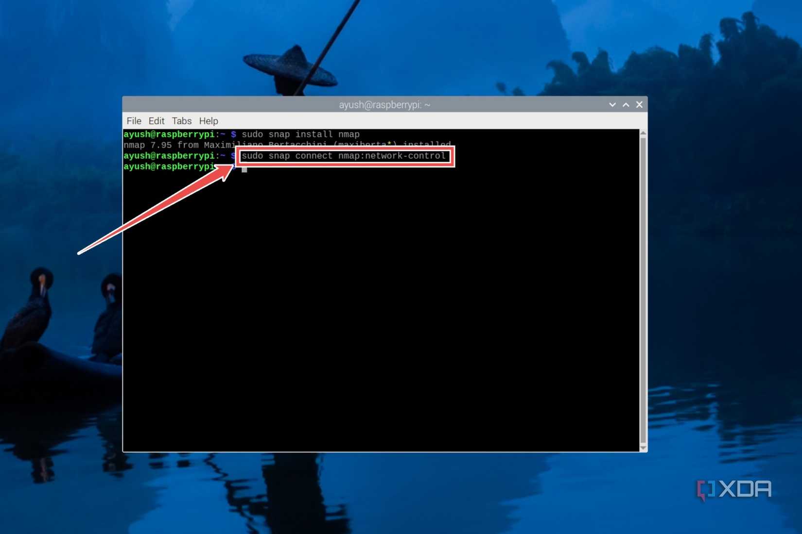 Granting Nmap the privileges to access the network-control interface