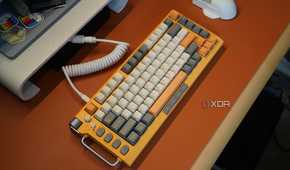 An angled view of the NuPhy Field75 keyboard.