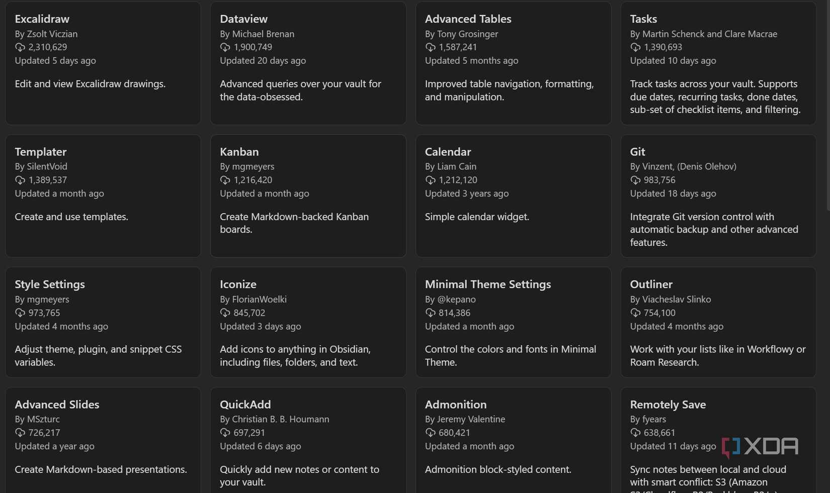 Obsidian plugins