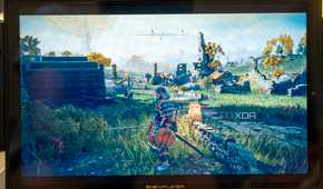 One XPlayer X1 Mini displaying a scene in Elden Ring