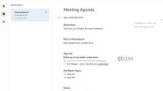 A screenshot showing Box document