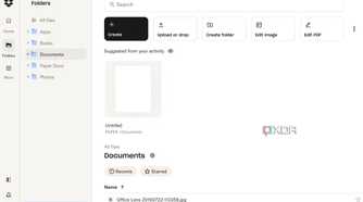 A screenshot showing Dropbox folders