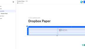 A screenshot showing Dropbox paper document