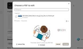 A screenshot showing Dropbox PDF editor