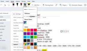 OneNote ink support