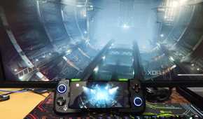 Armored Core VI being streamed to a Poco M6 Pro via Parsec, with the phone attached to a GameSir Aileron X4