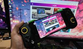 Chrome being streamed to a Poco M6 Pro via Parsec