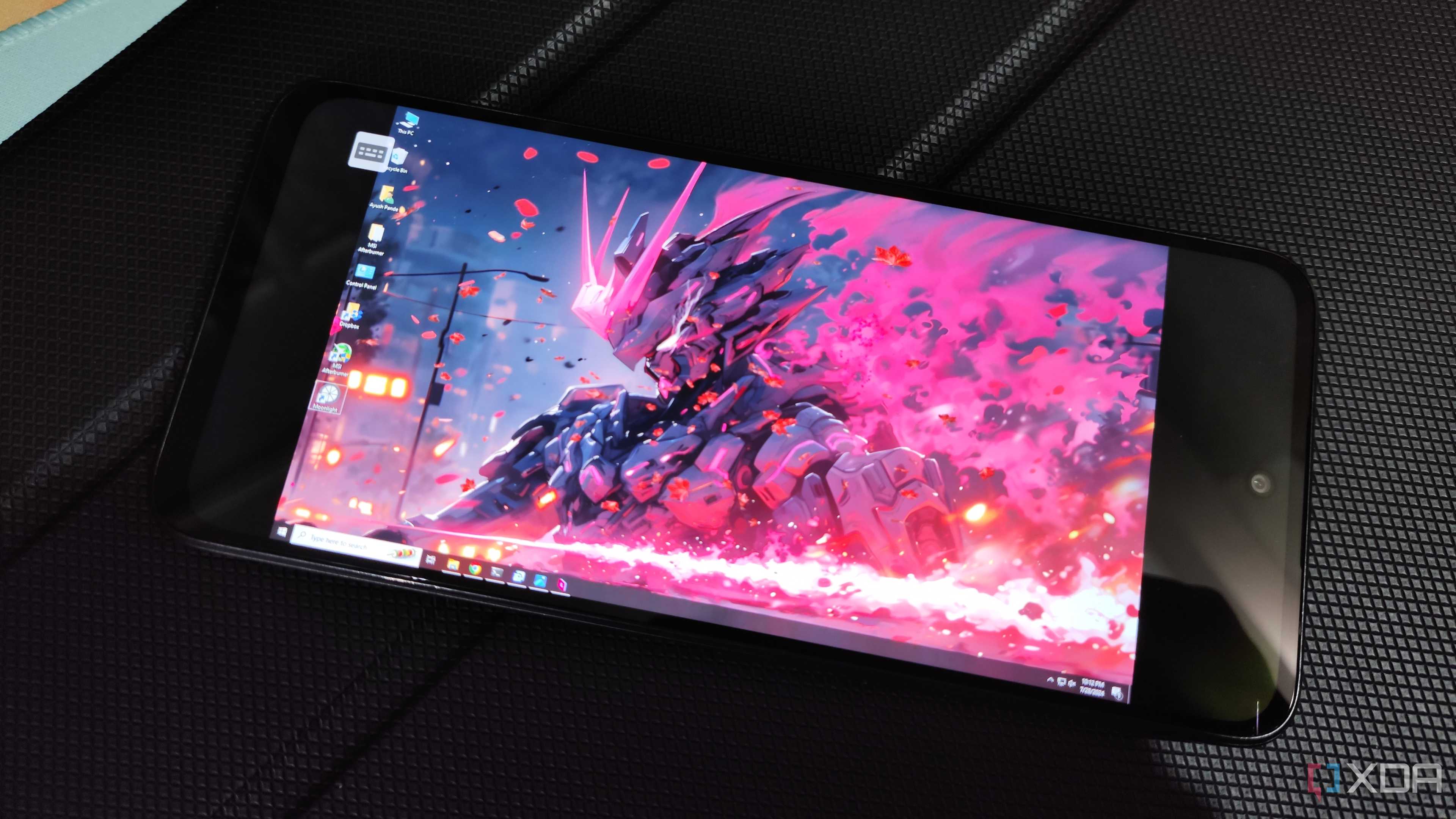Using Parsec to access a PC from a Poco M6 Pro