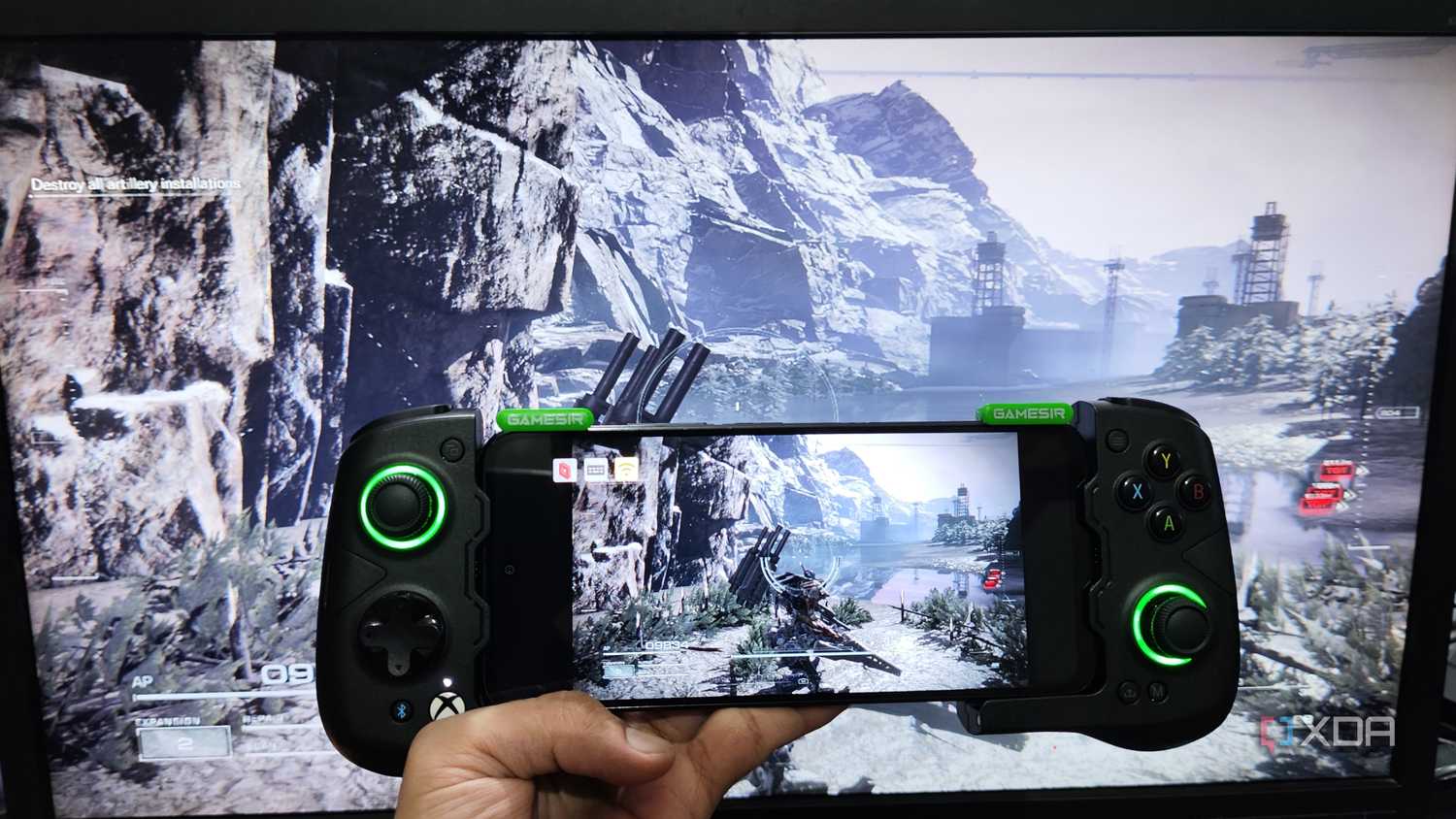 Armored Core VI being streamed on a Poco M6 Pro using Parsec
