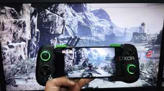 Armored Core VI being streamed on a Poco M6 Pro using Parsec