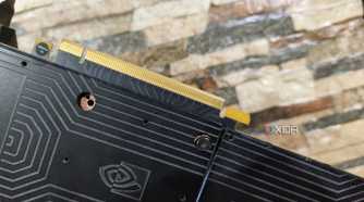 The PCIe connector on a GTX 1080