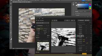 Editing an image in Adobe Photoshop with the help of Nik 7 Silver Efex