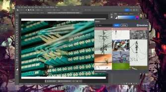 Adding stock images in Adobe Photoshop with the help of StockSolo