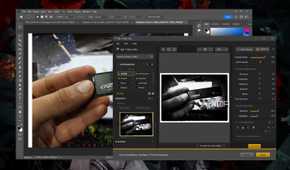 Editing an image in Adobe Photoshop with the help of Nik Collection