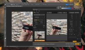 Editing an image in Adobe Photoshop with the help of Nik Collection