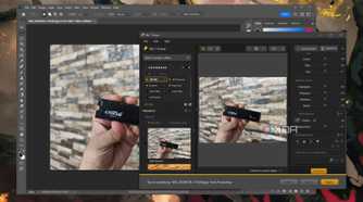 Editing an image in Adobe Photoshop with the help of Nik Collection