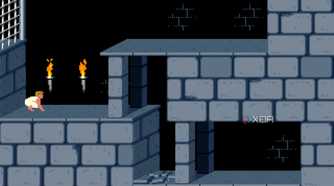 screenshot of prince of persia msdos game