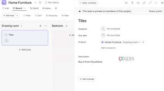Asana task details
