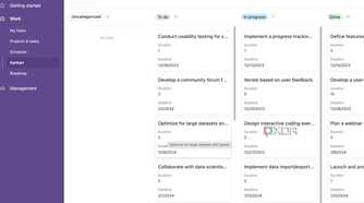 Airtable Kanban board
