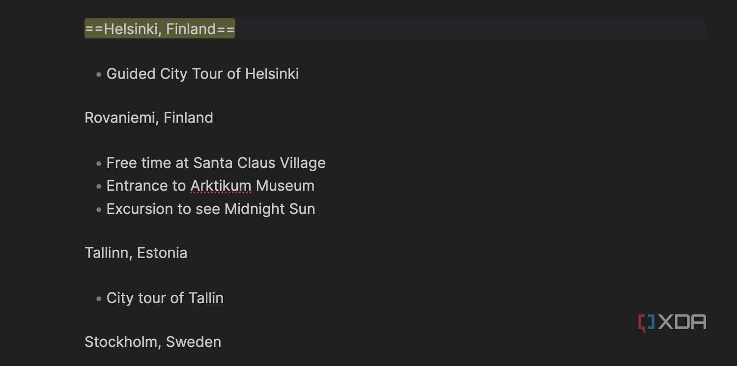 Obsidian markdown highligher