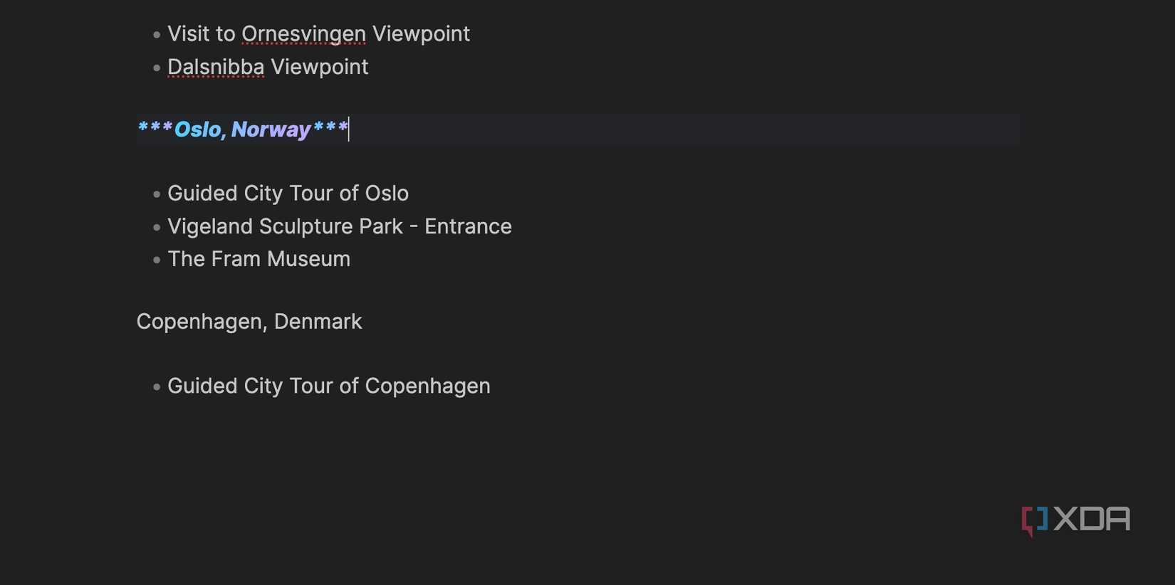 Obsidian markdown bold and italic