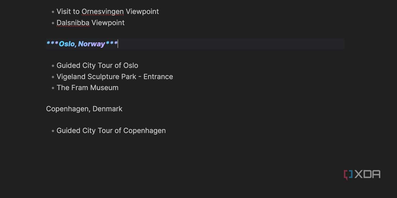 Obsidian markdown bold and italic