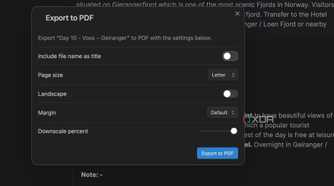 Obsidian markdown export options