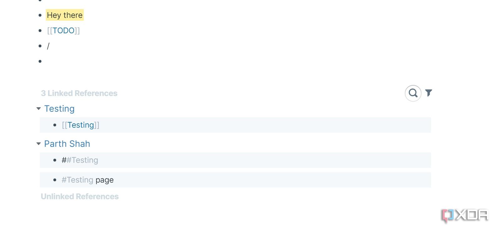 Roam Research backlinks
