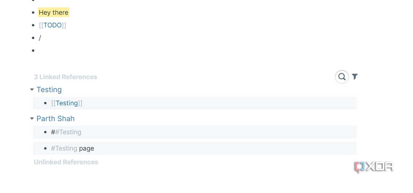 Roam Research backlinks