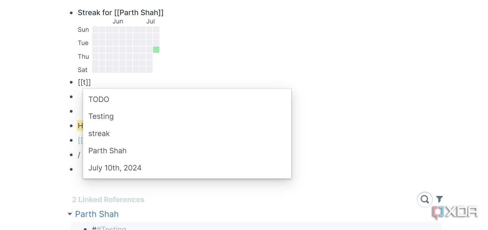 Roam Research backlinks