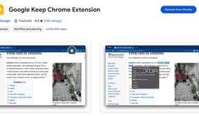 Google Keep extension