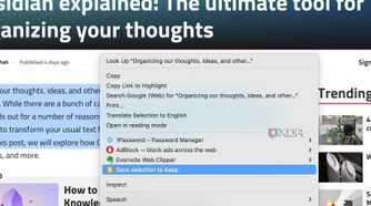 share a web article to Google Keep