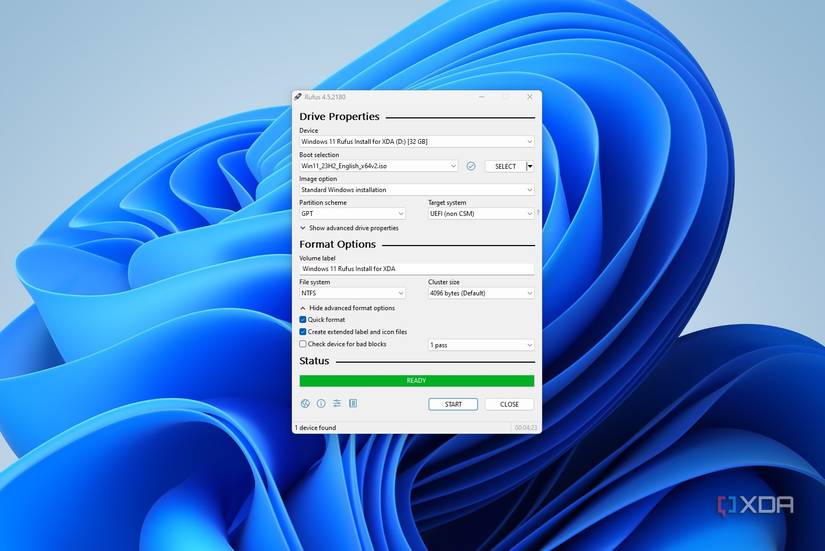 How to use Rufus to create a bootable USB drive and install Windows