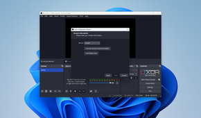 OBS Studio setup asking the user to choose a platform to stream to