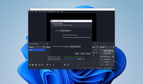 Screenshot of OBS Studio setup after signing in to a streaming platform