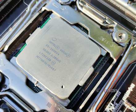 Please stop benchmarking your home server like it's a desktop PC 2 An Intel Xeon E5-2650V4 processor slotted into an X99 motherboard