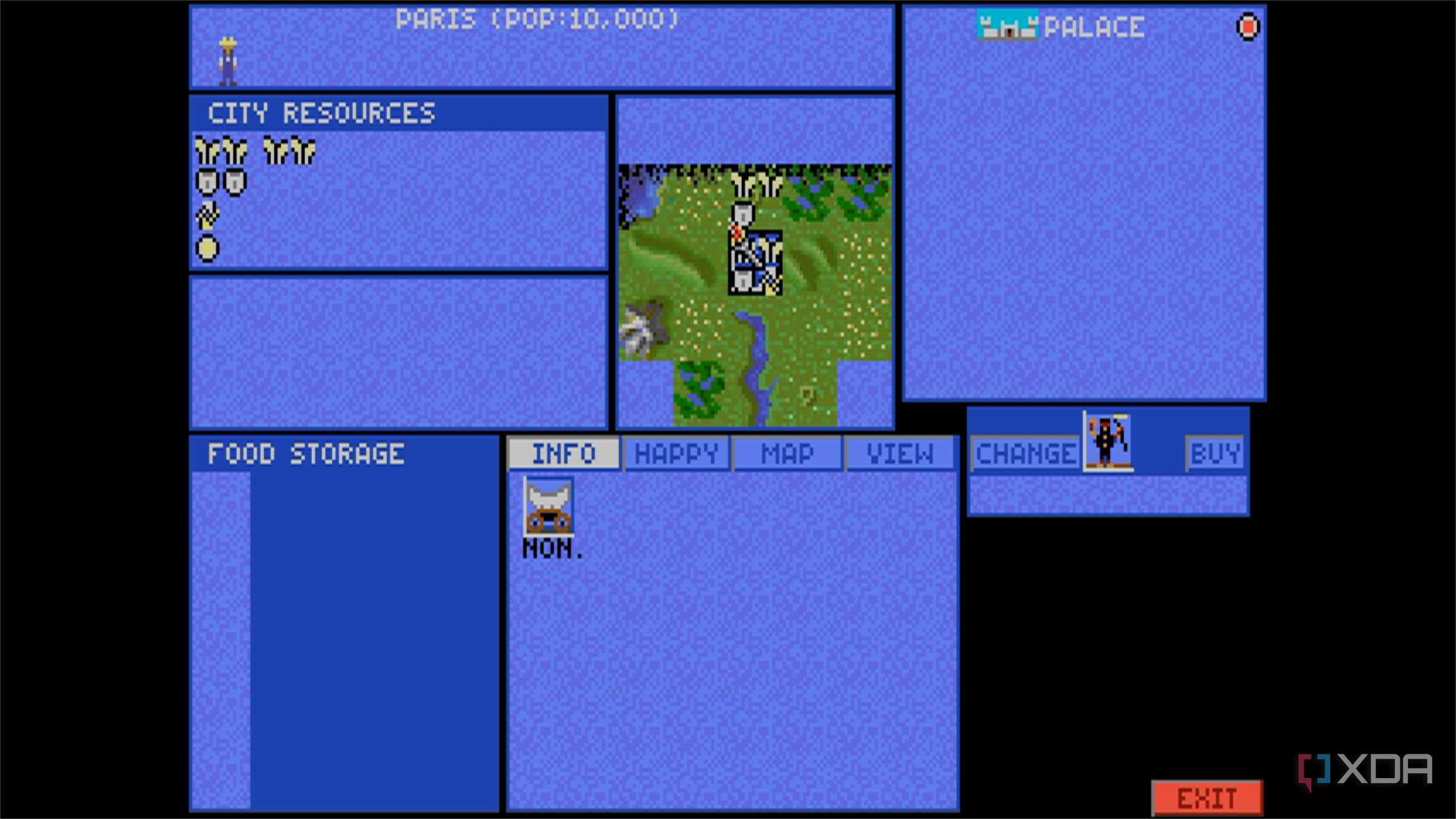 screenshot of sid meier's civilization game