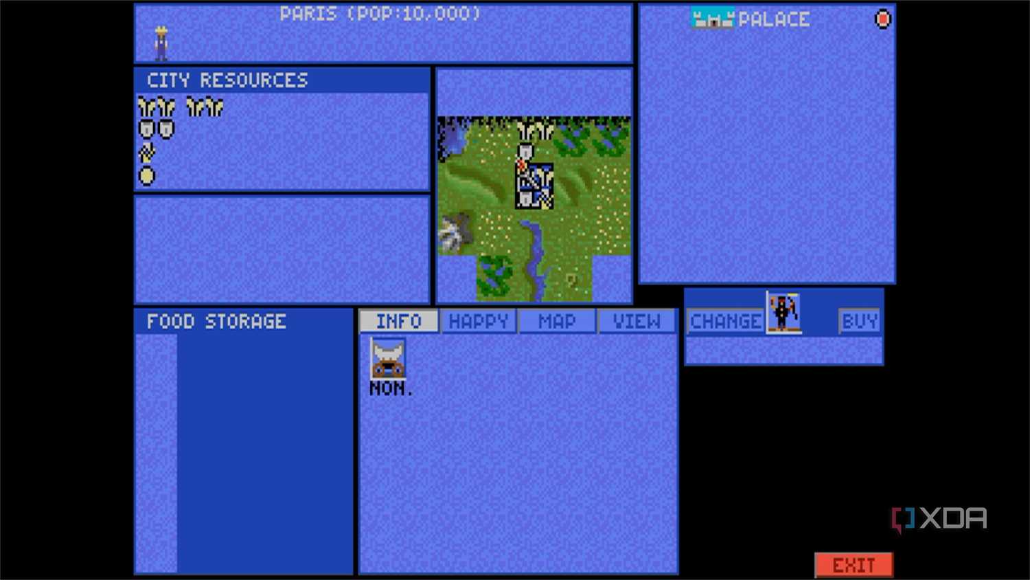screenshot of sid meier's civilization game