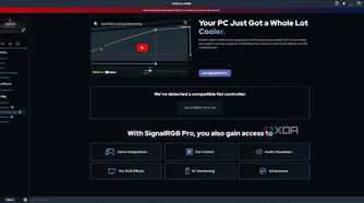 Image showing SignalRGB upgrade to pro option