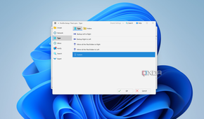 Screenshot of profile settings in SyncBack showing options for different backup types