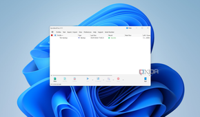 Screenshot of the home page in SyncBack showing one backup profile